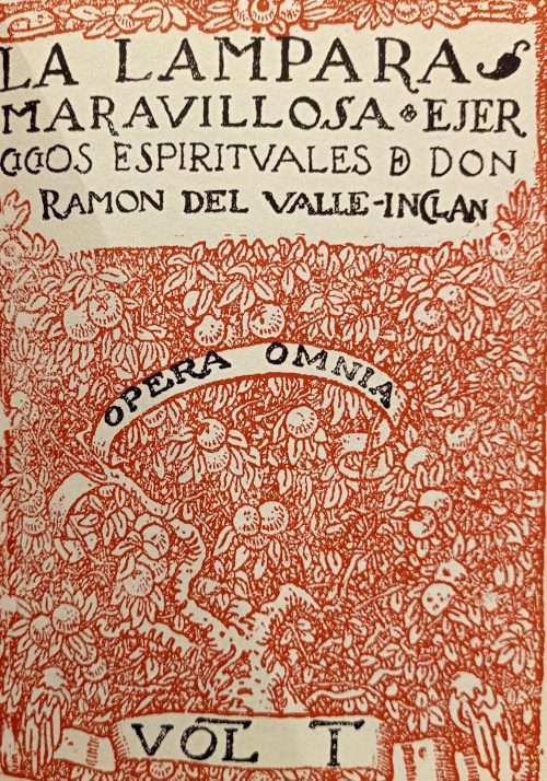 Portada original - La lámpara maravillosa. Ejercicios espirituales. Ramón del Valle-Inclán