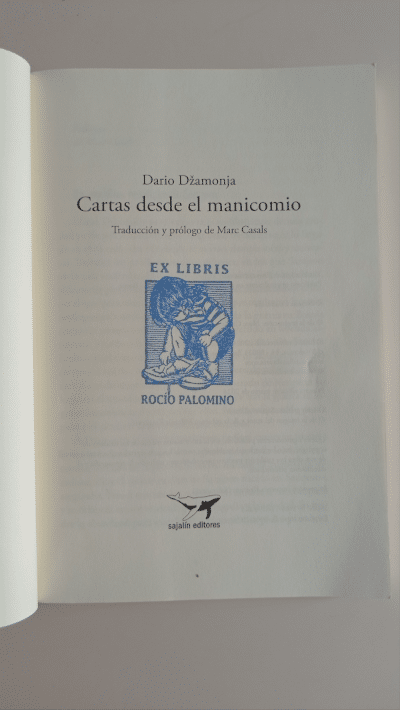 Cartas desde el manicomio - Exlibris Denmeunpapelillo